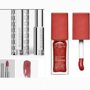 New Givenchy Le Rouge Lipstick & Clarins Lip Oil Shimmer Lot